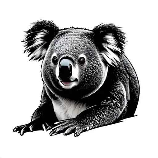 Koala Bear tattoo design idea