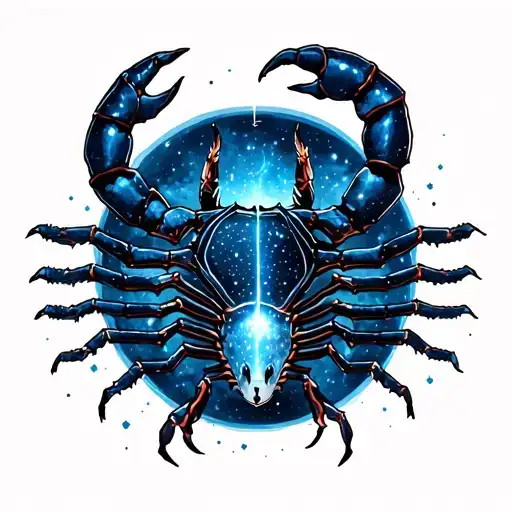 Scorpio constellation tattoo design idea