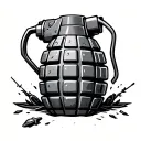 grenade tattoo design idea
