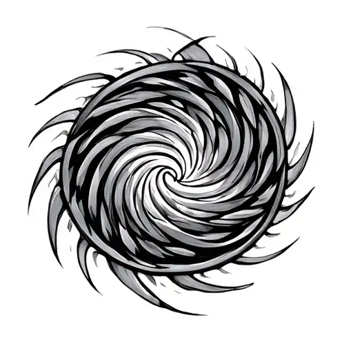 Fibonacci spiral sequence tattoo design idea