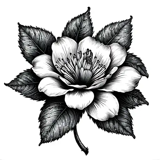 Bali Frangipanier Flower tattoo design idea