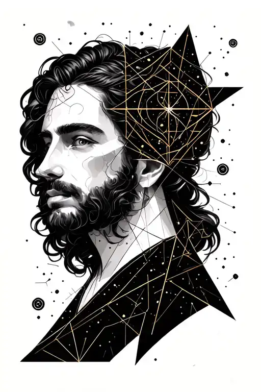 Gemini constellation tattoo design idea