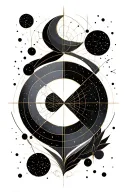 Gemini constellation tattoo design idea