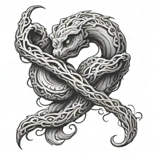 harry potter dark mark tattoo design idea