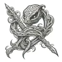 harry potter dark mark tattoo design idea