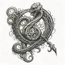 harry potter dark mark tattoo design idea