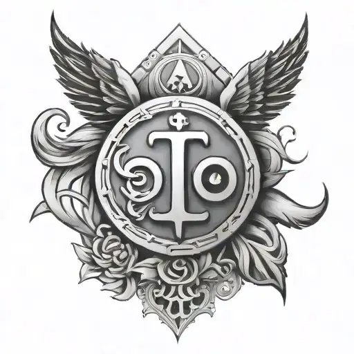 Father And Son Symbol tattoo design idea