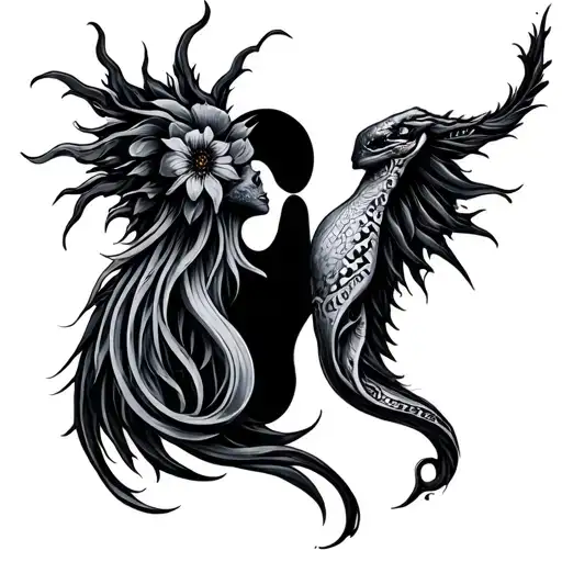 Gemini and Cancer tattoo design idea