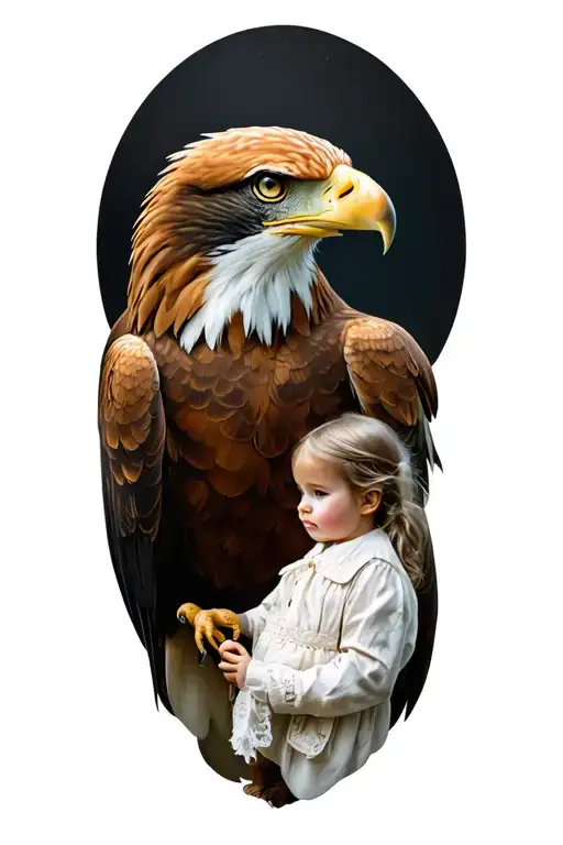 memory of Geoff gozzard with and eagle and life for my children Henry, Georgia, Amelia and Lachlan  tattoo design idea