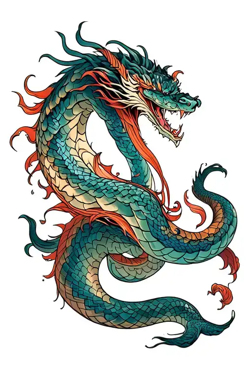 Jormungandr tattoo design idea