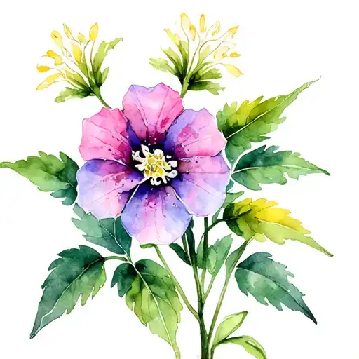 sweet william flower tattoo design idea