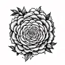 Impossible serenity typography tattoo design idea