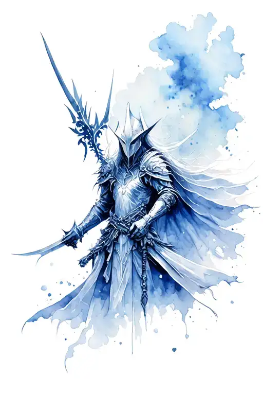 artorias and sif tattoo design idea