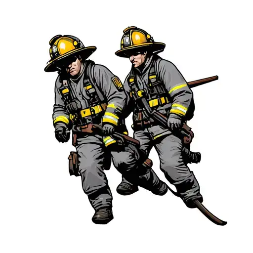 firefighters  tattoo design idea