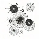 A constellation tattoo representing the zodiac signs of your family members born in 1948, 1949, 1973, and 1977 tattoo design idea