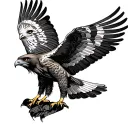 Red Tailed Hawk tattoo design idea