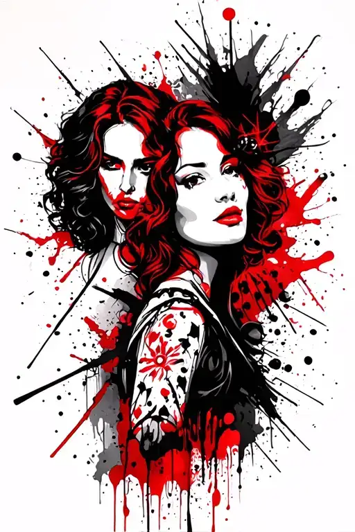 Family, feminism, witchcraft, strength tattoo design idea