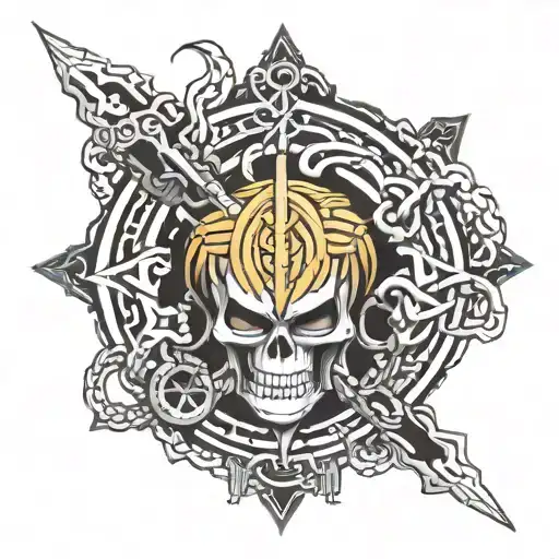 011 tattoo design incorporating kurapika judgement chain tattoo design idea