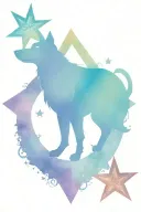 star mandala incorporating Luna lovegood and Scooby doo tattoo design idea