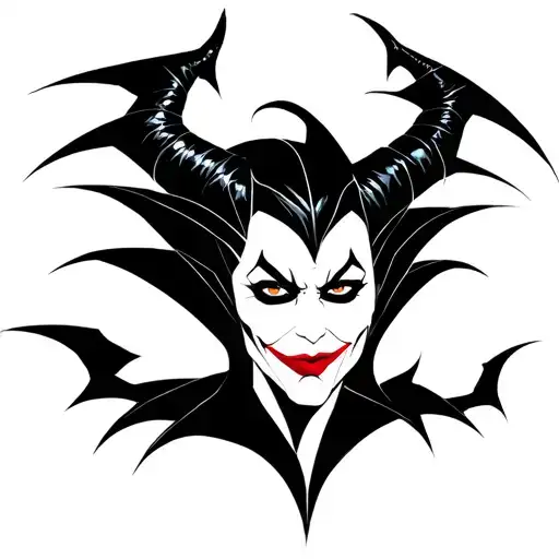 Maleficent symbolizes protection and misunderstood strength power even when judged unfairly harley joker reflect my chao tattoo design idea