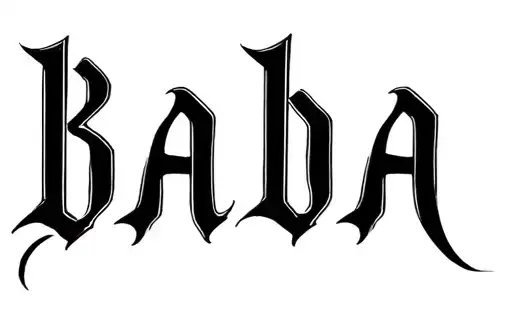 "Baba" tattoo design idea