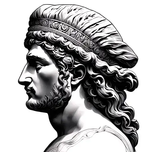 Greek pantheon tattoo design idea