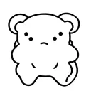Gummy Bear outline tattoo design idea