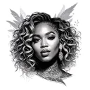beyonce tattoo design idea