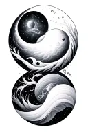solstice phases tattoo design idea