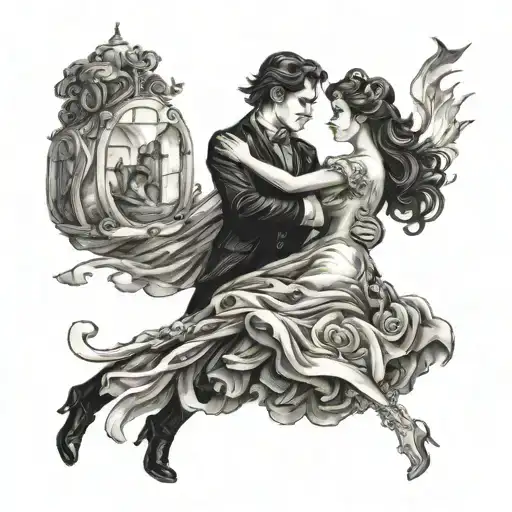 into the midnight waltz tattoo design idea