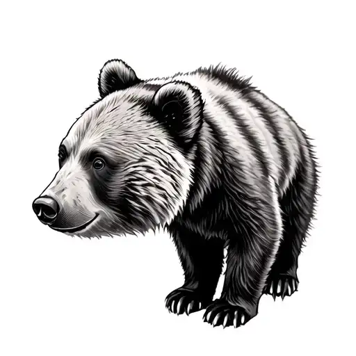 Bear Cub tattoo design idea