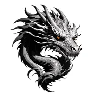 tran dragon wrapped looking at dong in numerology tattoo design idea