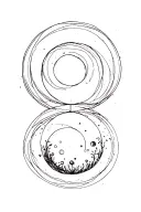 draw me the lunar cycle  tattoo design idea