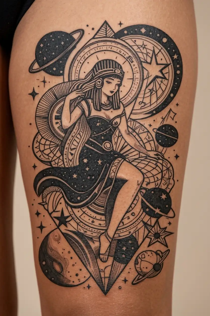 47+ Planet Thigh Tattoos in 2026 - BlackInk AI