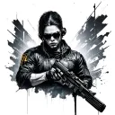 Cyberpunk 2077 tattoo design idea