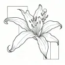 lily flower "one day at a time" tattoo design idea