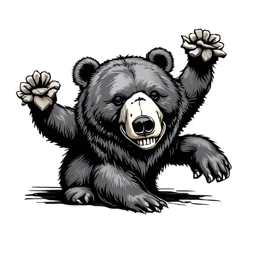 GRateful Dead dancing bear tattoo design idea