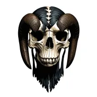Aries Skull tattoo design idea