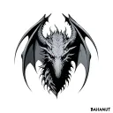 bahamut tattoo design idea