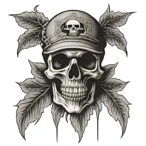 grateful dead skull tattoo design idea