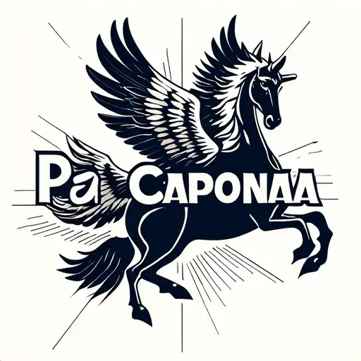 "Pa Capona" Pegasus Flying Away tattoo design idea