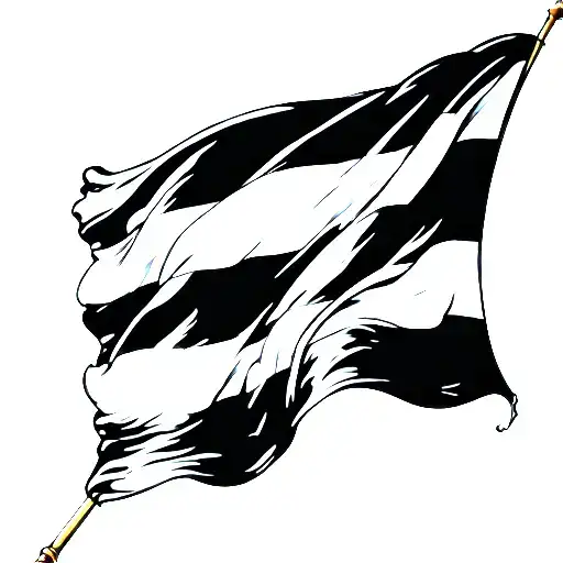 betsy ross flag tattoo design idea