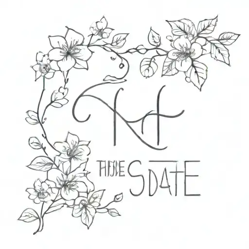 hide date 5 august tattoo design idea