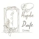 hide date 5 august tattoo design idea