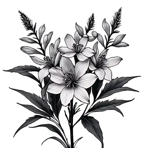 Fireweed tattoo design idea