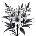 Fireweed tattoo design idea