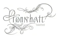 name written tattoo design idea