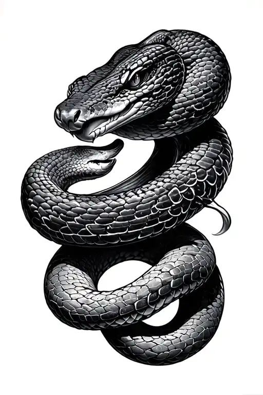 snake Ophiuchus tattoo design idea