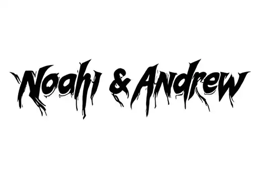 "Noah & Andrew " tattoo design idea