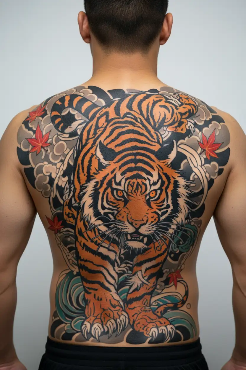 Vietnamese Tiger tattoo design idea
